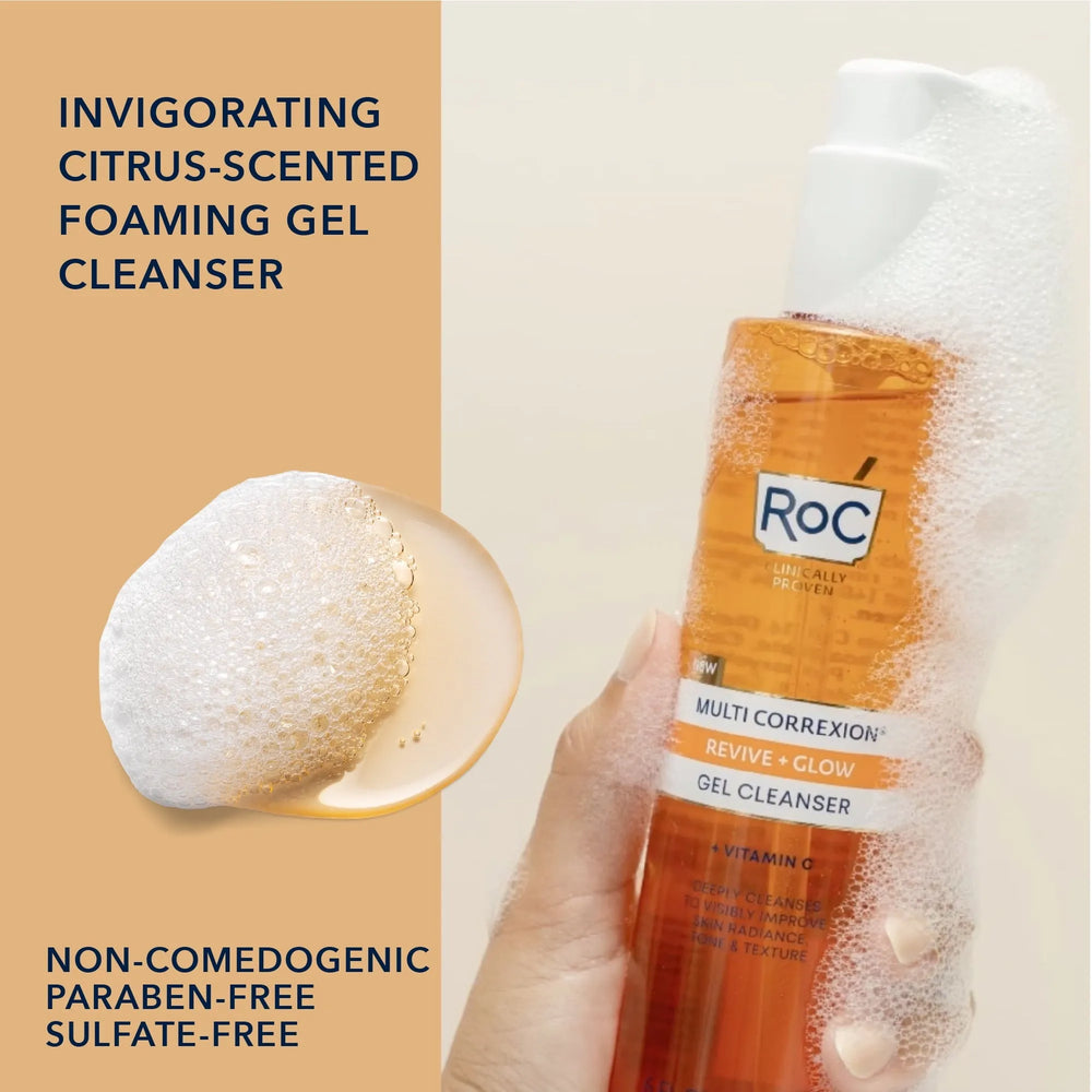Roc Mutli Correxion Anti-Aging Gel Facial Cleanser with Vitamin C + Glycolic Acid - Kenya