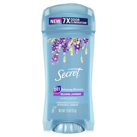 Secret Clear Gel and Deodorant for Women, Relaxing Refreshing Lavender, 2.6 oz - Kenya