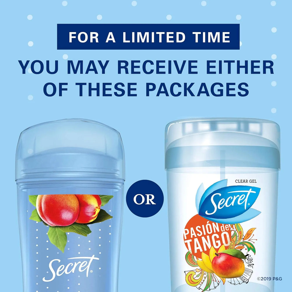 Secret Fresh Antiperspirant Deodorant Clear Gel, Passion de Tango, 2.6 oz - Kenya