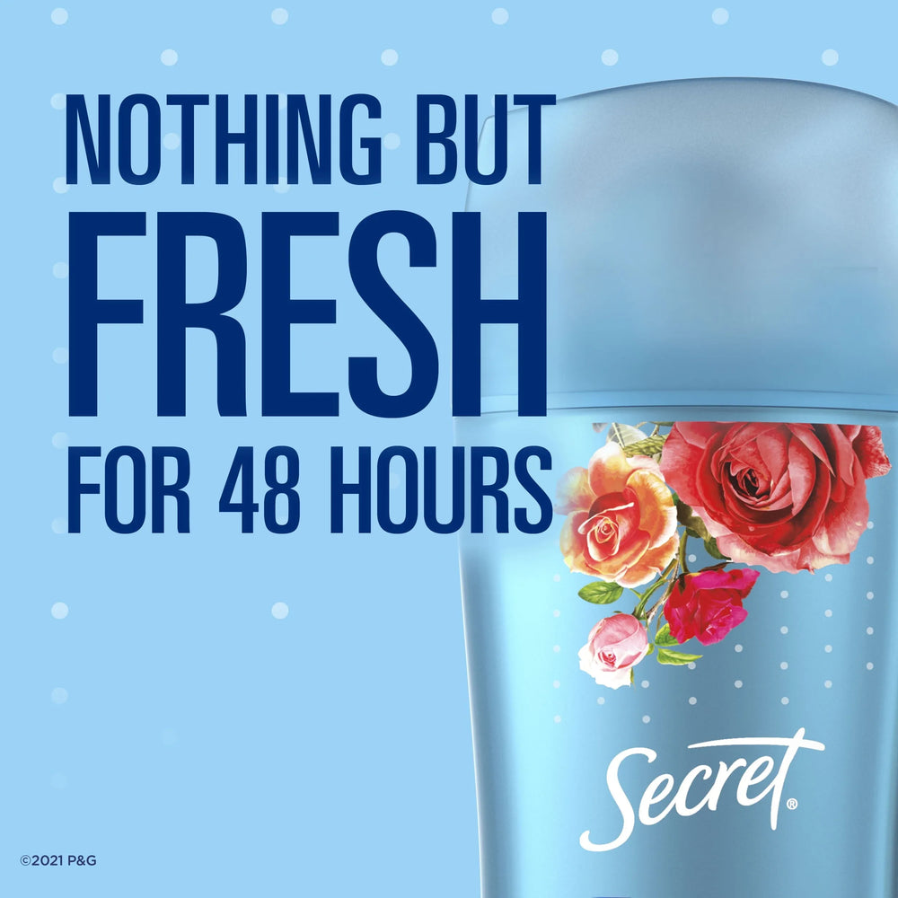 Secret Invisible Solid Antiperspirant Deodorant, Rose Scent, 2.6 oz - Kenya