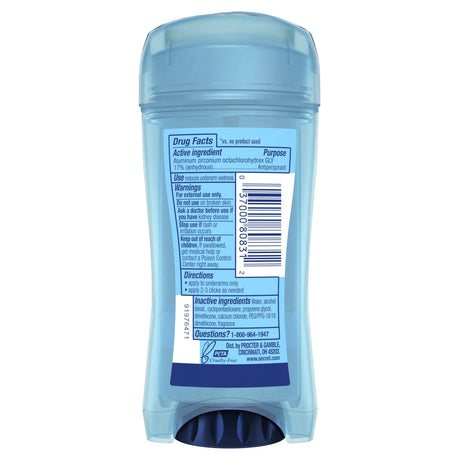 Secret Outlast Clear Gel Antiperspirant Deodorant for Women, Unscented 2.6 oz - Kenya