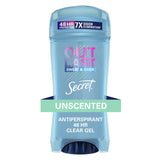 Secret Outlast Clear Gel Antiperspirant Deodorant for Women, Unscented 2.6 oz - Kenya