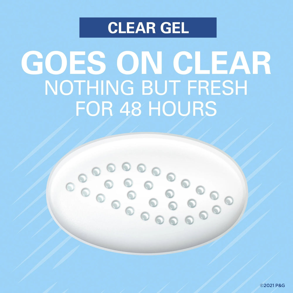 Secret Outlast Clear Gel Antiperspirant Deodorant for Women, Unscented 2.6 oz - Kenya