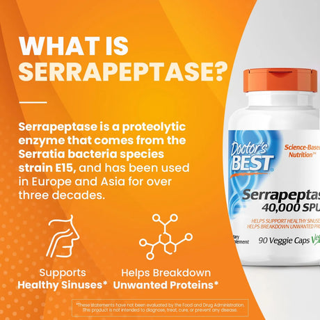 Serrapeptase40,000 SPU, 90 Count - Kenya