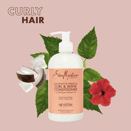 SheaMoisture Coconut Hibiscus Conditioner Curl Shine Silicone - Kenya