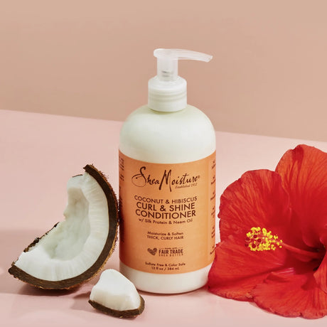 SheaMoisture Coconut Hibiscus Conditioner Curl Shine Silicone - Kenya