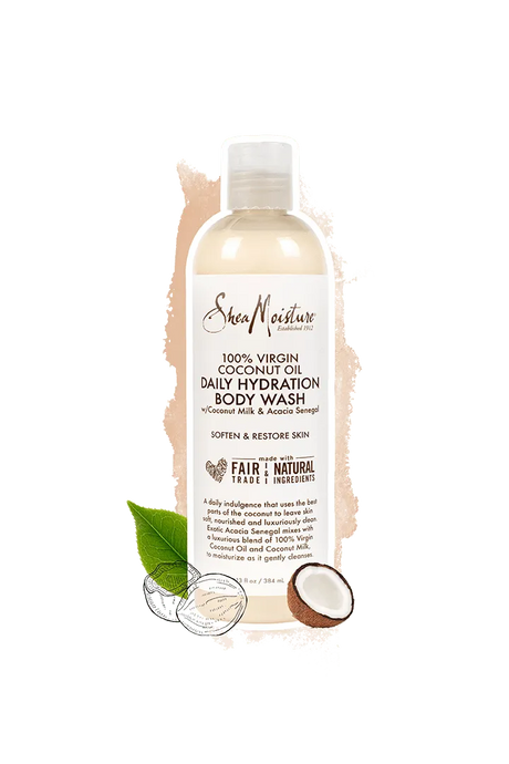 SheaMoisture Daily Hydration Body Wash 100% Virgin Coconut Oil - Kenya