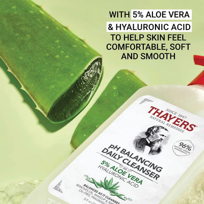 Thayers pH Balancing Gentle Face Wash with Aloe Vera and Hyaluronic Acid, 8oz - view 4