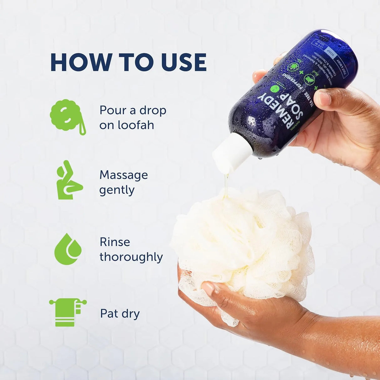 Truremedy Naturals Remedy Tea Tree Oil Body Wash - Body Wash That Helps Body Odor, Ringworm, & Skin Irritations - Kenya