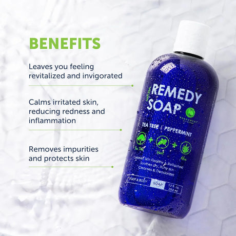 Truremedy Naturals Remedy Tea Tree Oil Body Wash - Body Wash That Helps Body Odor, Ringworm, & Skin Irritations - Kenya