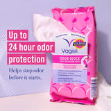 Vagisil Odor Block Daily Freshening Wipes for Feminine Hygiene, 20 Wipes - Kenya